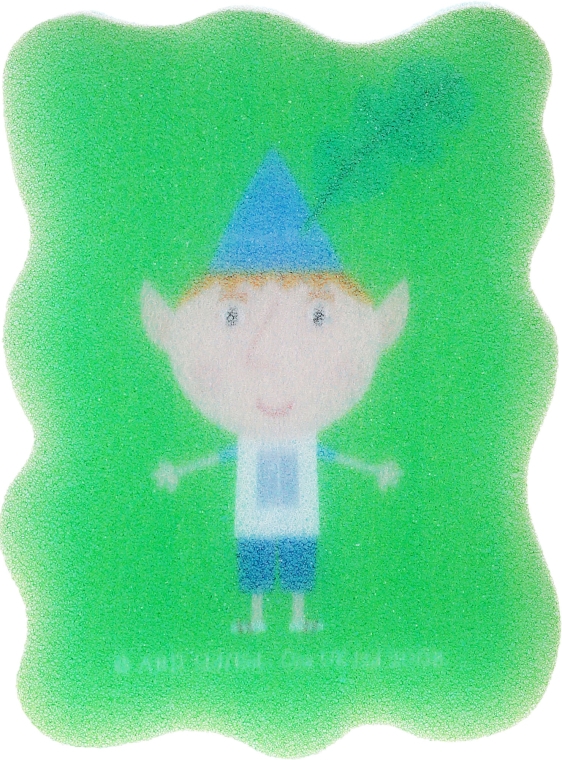 Gąbka kąpielowa dla dzieci, Małe królestwo Bena i Holly, Ben, zielona - Suavipiel Ben & Holly — Zdjęcie N1