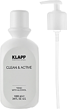 Tonik do twarzy - Klapp Clean & Active Tonic with Alcohol — Zdjęcie N5