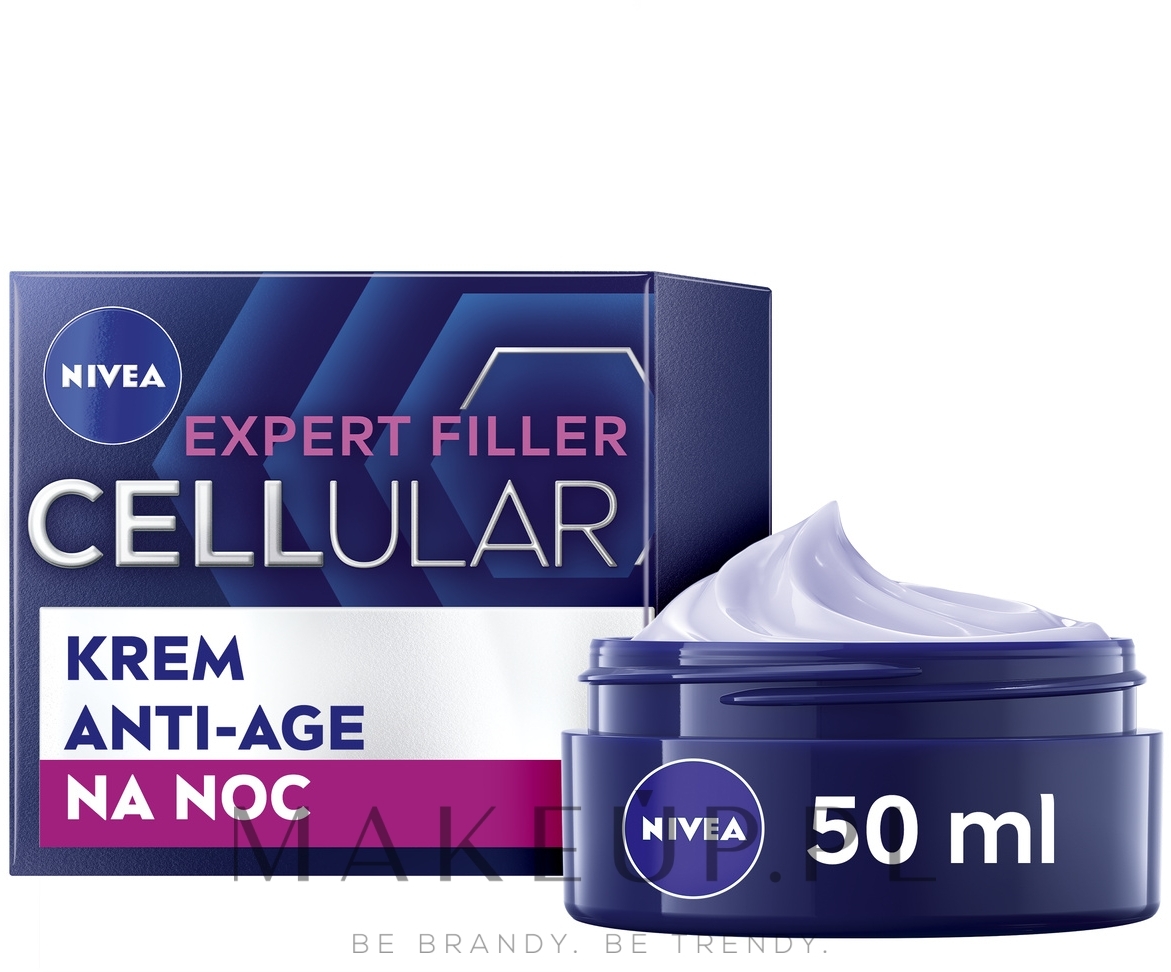 Krem do twarzy na noc - NIVEA Cellular Filler Elasticity Reshape Night Cream — Zdjęcie 50 ml