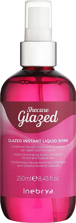 Odżywka w płynie do włosów farbowanych - Inebrya Shecare Glazed Instant Liquid Shine Conditioner — Zdjęcie N1