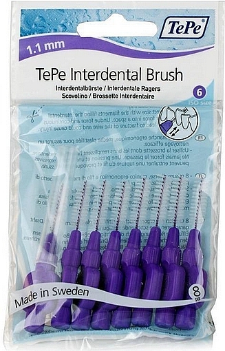 Szczotki międzyzębowe - Tepe Interdental Brushes Purple No. 6 — Zdjęcie N1