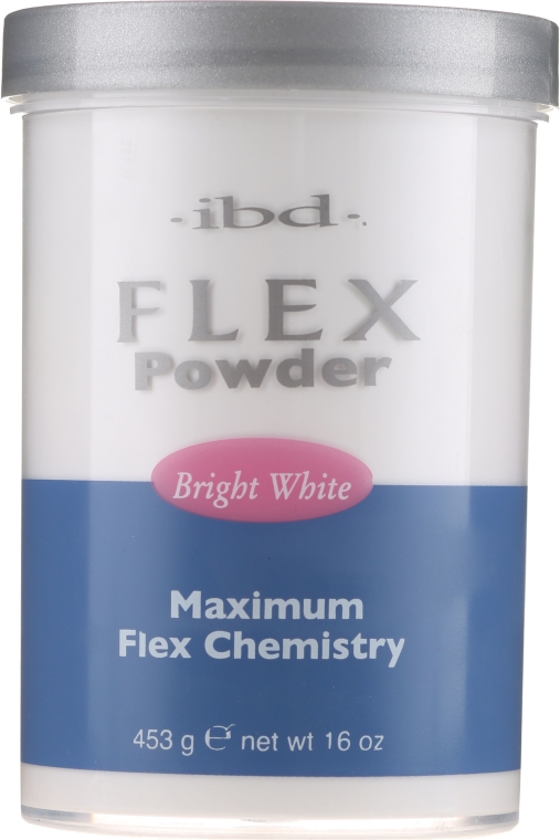 Akrylowy puder biały - IBD Spa Flex Powder Bright White — Zdjęcie N3