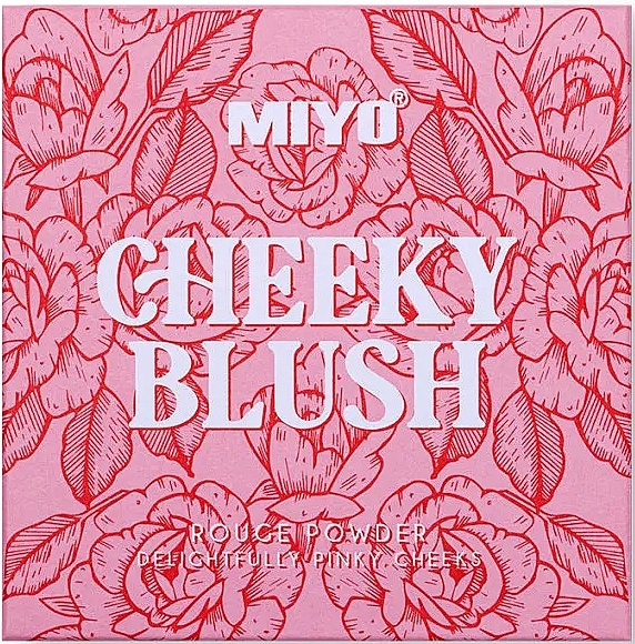 Róż do policzków, 9,5 g - Miyo Cheeky Blush Rouge Powder Delightfully Pinky Cheeks — Zdjęcie N1