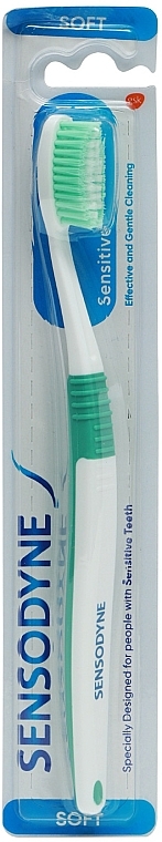 Szczoteczka do zębów wrażliwych RF1446, miękka, zielona - Sensodyne Sensitive Toothbrush — Zdjęcie N1