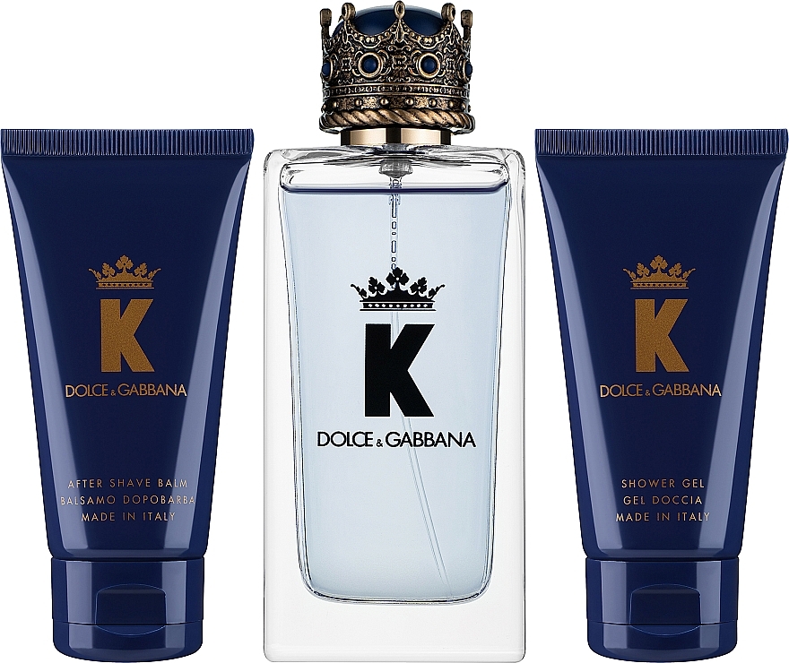 Dolce & Gabbana K By Dolce & Gabbana - Zestaw (edt/100ml + ash/balm/50ml + sh/gel/50ml) — Zdjęcie N1