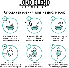 Kojąca maska ​​alginianowa z ekstraktem z zielonej herbaty i aloesem - Joko Blend Premium Alginate Mask — Zdjęcie N9