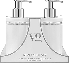 Zestaw - Vivian Gray White Crystals Set (cr/soap 250 ml + h/lot 250 ml) — Zdjęcie N1