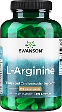 L-Arginina aminokwas, 500 mg - Swanson L-Arginine 500 mg — Zdjęcie N1