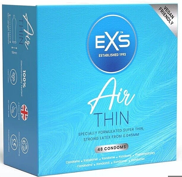 Cienkie prezerwatywy, 48 szt. - EXS Condoms Air Thin — Zdjęcie N1