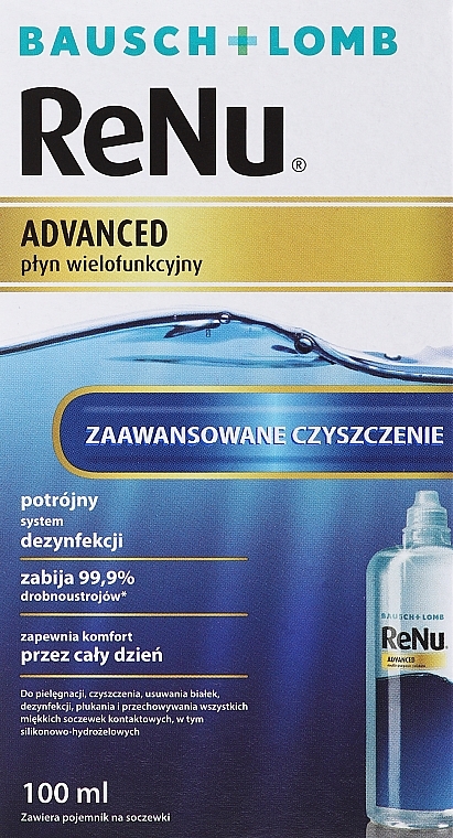 PRZECENA! Wielofunkcyjny płyn do pielęgnacji soczewek kontaktowych - Bausch & Lomb ReNu® Advanced * — Zdjęcie N4