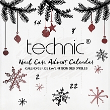 Kup PRZECENA! Kalendarz adwentowy, 26 produktów - Technic Cosmetics Nail Care Advent Calendar *