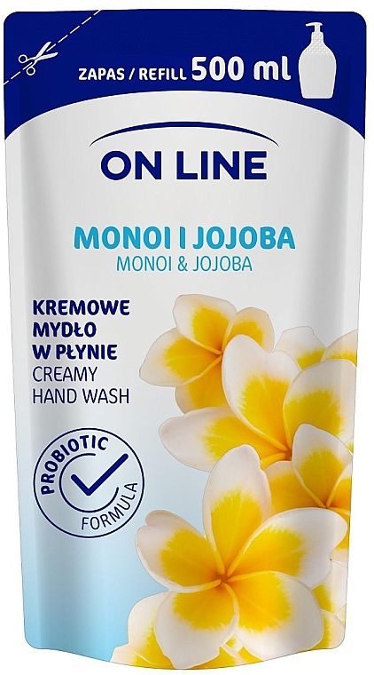 Mydło w płynie Naturalna ochrona skóry - On Line Monoi&Jojoba Soap (uzupełnienie) — Zdjęcie N1