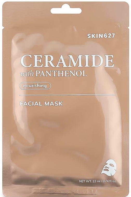 Odżywcza maska na twarz z pantenolem i ceramidami - Skin627 Ceramide with Panthenol Nourishing Facial Mask — Zdjęcie N1