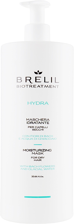 Nawilżająca maska do włosów suchych - Brelil Bio Treatment Hydra Moisturizing Mask For Dry Hair