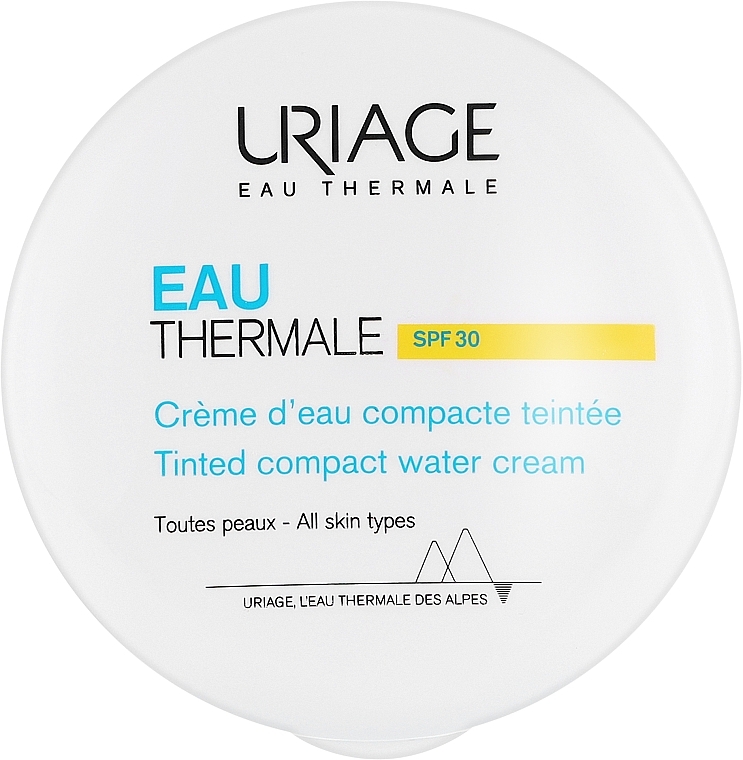 Kremowy podkład z wodą termalną do twarzy - Uriage Eau Thermale Water Tinted Cream Compact SPF30 — Zdjęcie N2