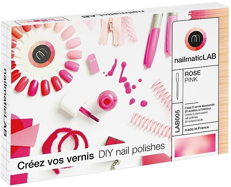 Zestaw DIY, różowy - Nailmatic DIY Kit Nail Polishes In Pink — Zdjęcie N1