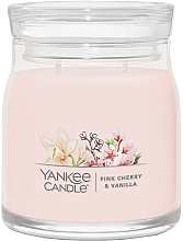 Kup Świeca zapachowa w słoiku Pink Cherry & Vanilla, 2 knoty - Yankee Candle Pink Cherry & Vanilla