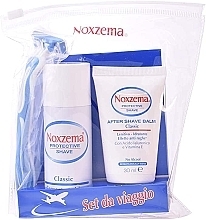 Zestaw - Noxzema Protective Shave Classic Travel Kit (sh/foam/50ml + af/sh/balm/30ml + razor/1pcs) — Zdjęcie N1