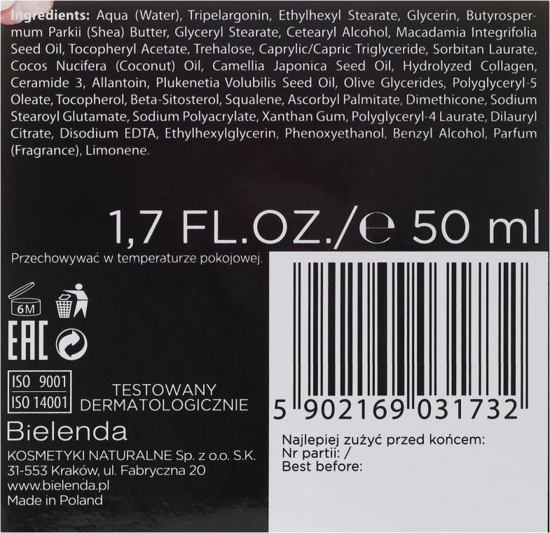 Luksusowy krem liftingujący 50+ na dzień i noc - Bielenda Camellia Oil — Zdjęcie N3