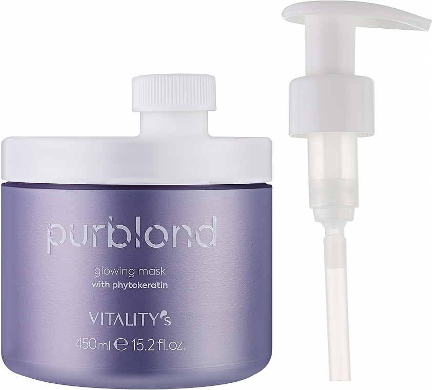 Maska do włosów blond - Vitality's Purblond Glowing Mask — Zdjęcie N2