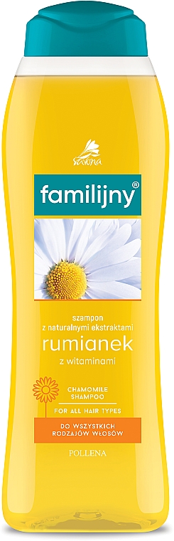 Familijny szampon rumiankowy z witaminami do włosów - Pollena Savona — Zdjęcie N3