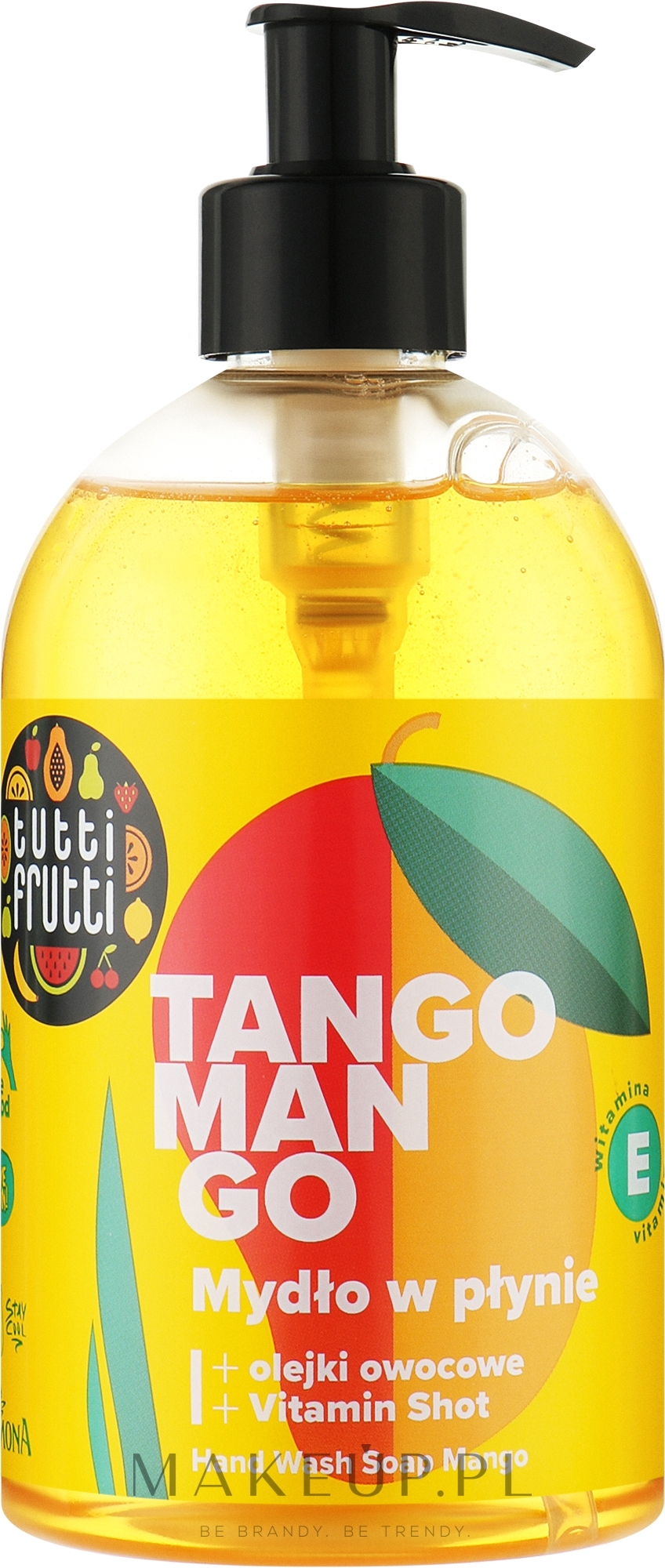 Mydło w płynie Brzoskwinia i mango - Farmona Tutti Frutti Peach & Mango — Zdjęcie 500 ml