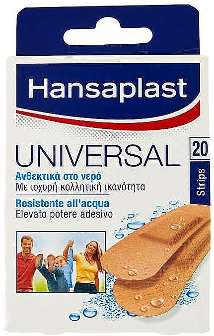 Uniwersalne plastry wodoodporne, 19 x 72 mm - Hansaplast Universal Plaster — Zdjęcie N1