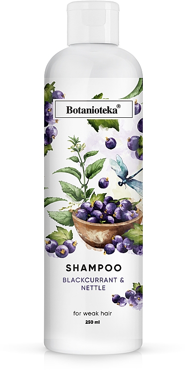 Szampon do włosów osłabionych, Czarna porzeczka i pokrzywa - Botanioteka Shampoo For Weak Hair