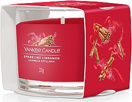 Mini świeczka zapachowa w szkle - Yankee Candle Sparkling Cinnamon Filled Votive — Zdjęcie N2