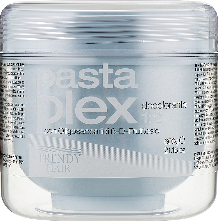 Pasta rozjaśniająca włosy z oligo-sacharydami i fruktozą - Trendy Hair Pastaplex — Zdjęcie N3