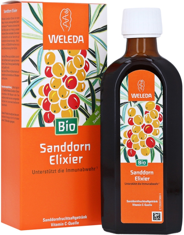 Suplement diety Rokitnikowy eliksir - Weleda Bio Sanddorn Elixer/Buckthurn Elixir — Zdjęcie N1