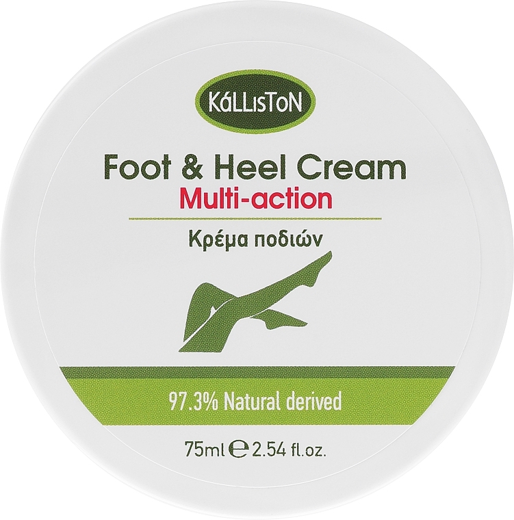 Krem do stóp i pięt (puszka) - Kalliston Organic Olive Oil Avocado Oil & Ruscus Extract Foot & Heel Cream — Zdjęcie N1