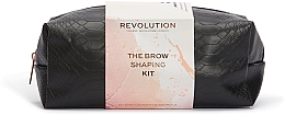 Zestaw prezentowy do makijażu brwi, 8 sztuk - Makeup Revolution Brow Shaping Kit With Bag Gift Set — Zdjęcie N2