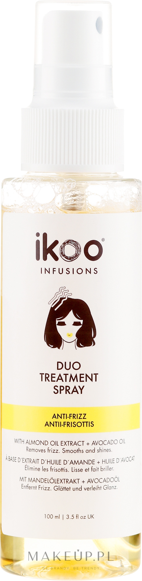 Odżywczy spray do włosów trudnych do ułożenia - Ikoo Infusions Duo Treatment Spray Anti Frizz — Zdjęcie 100 ml