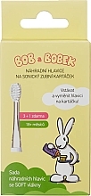 Kup Wymienne główki do szczoteczki sonicznej dla dzieci od 18 miesiąca życia, 4 szt. - Profimed Bob & Bobek Baby Replacement Heads