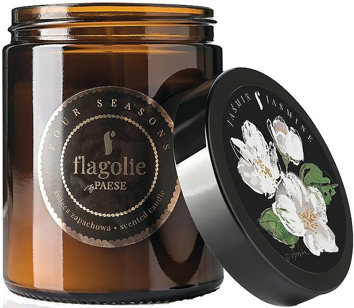 Świeca zapachowa w słoiku Jaśmin - Flagolie Fragranced Candle Black Jasmine  — Zdjęcie N1