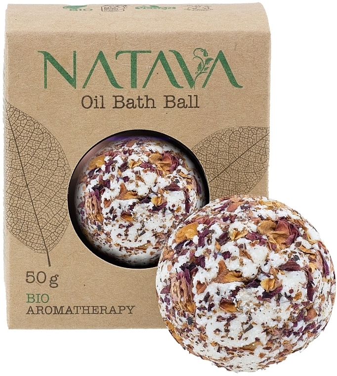 Olejkowa kula do kąpieli Róża - Natava Oil Bath Ball Rose — Zdjęcie N1
