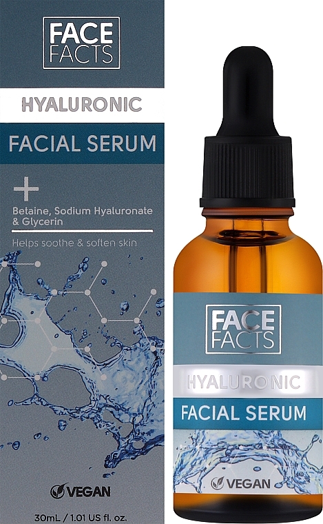 Hialuronowe serum nawilżające do twarzy - Face Facts Hyaluronic Hydrating Facial Serum  — Zdjęcie N2