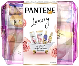 Kup Zestaw - Pantene Luxury Me Time Kit (shmp/300ml + h/cond/200ml + h/spray/150ml + h/oil/150ml + bag)
