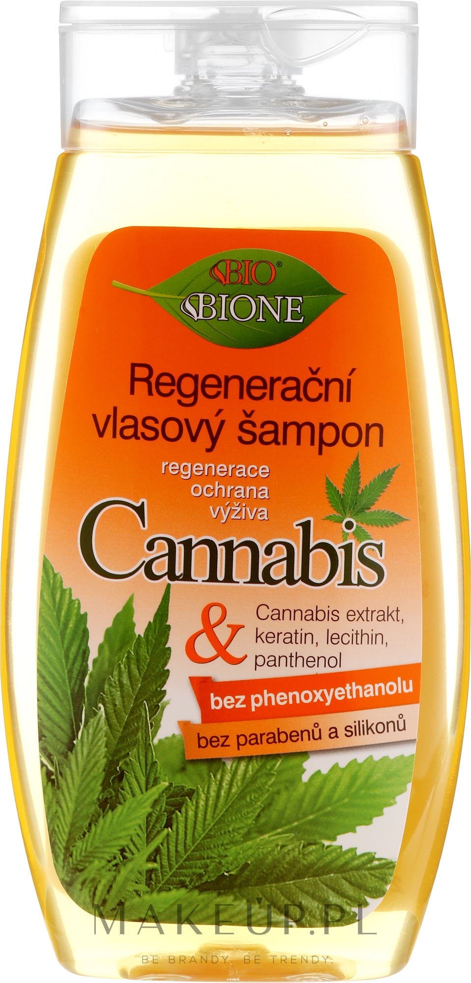 Odżywczy szampon regenerujący do włosów z ekstraktem z konopi - Bione Cosmetics Cannabis Regenerating And Healing Shampoo — Zdjęcie 260 ml