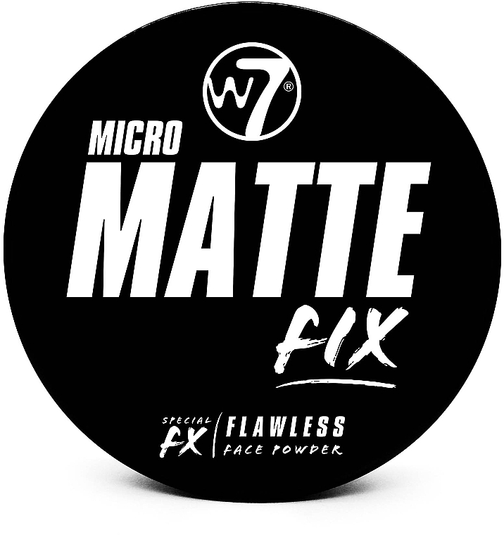 Puder do twarzy - W7 Micro Matte Fix Compact Powder — Zdjęcie N1