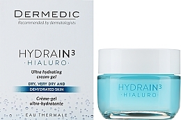 Dermedic Hydrain3 Hialuro - Ultranawilżający krem-żel do twarzy — Zdjęcie N2