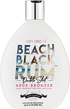 Krem do solarium z ciemnymi bronzerami, peptydami na bazie wody kokosowej - Tan Asz U Beach Black Rum Double Shot 400X Bronzer — Zdjęcie N2