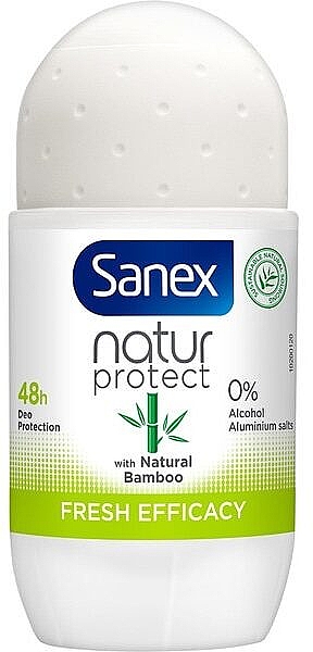 Dezodorant w kulce z ekstraktem z bambusa - Sanex Natur Protect Bamboo Deodorant Roll On — Zdjęcie N1
