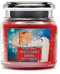 Świeca zapachowa w słoiku - Village Candle Here Comes Santa — Zdjęcie N1