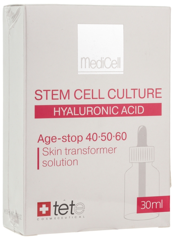 Intensywnie regenerujące odmładzające serum do twarzy - TETe Cosmeceutical Hyaluronic Acid Age Stop — Zdjęcie N1