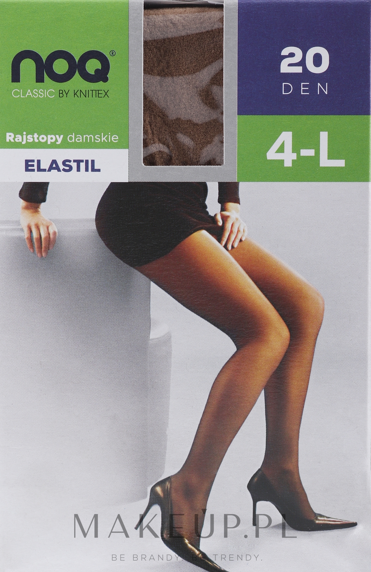 Rajstopy damskie Elastil 20 DEN, beige - Knittex — Zdjęcie 4