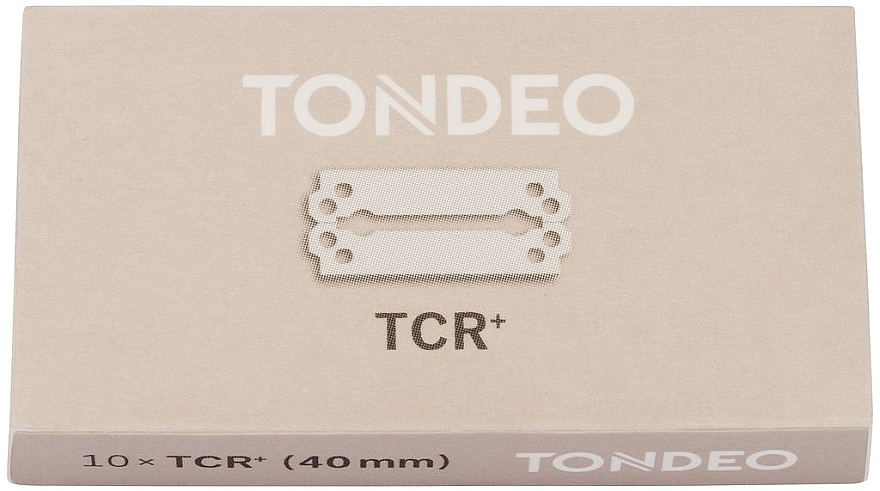 Ostrza do golenia, 40 mm, 10 szt. - Tondeo TCR+ Blades — Zdjęcie N1