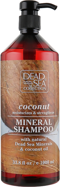 Szampon do włosów z minerałami z Morza Martwego i olejem kokosowym - Dead Sea Collection Coconut Mineral Shampoo