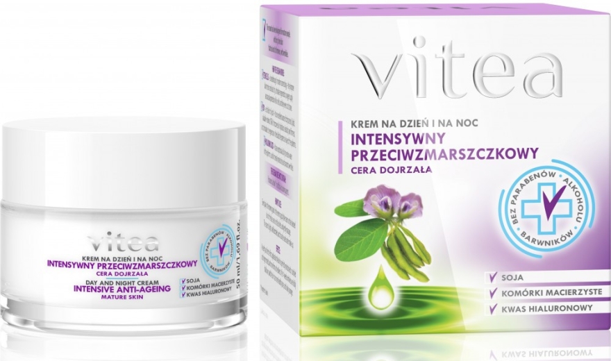 Intensywny przeciwzmarszczkowy krem na dzień i na noc do cery dojrzałej - Vitea Intensive Anti-Ageing Face Cream
